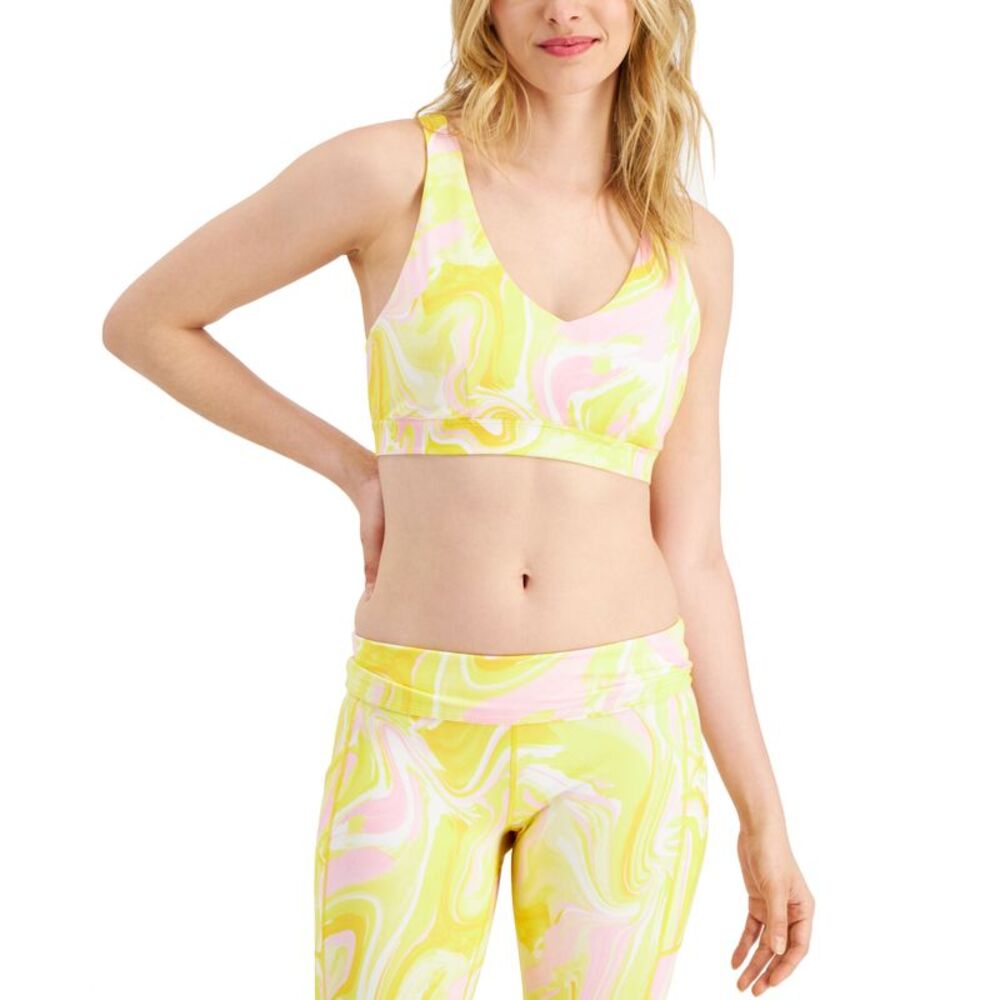 ID Ideology Womens Watercolor Whirl Low Impact Sports Bra